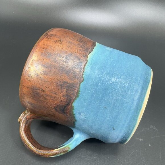 Mel B Pottery Hand Made Studio Art Pottery Coffee Mug Cup Signed Bee Inside - Picture 10 of 14